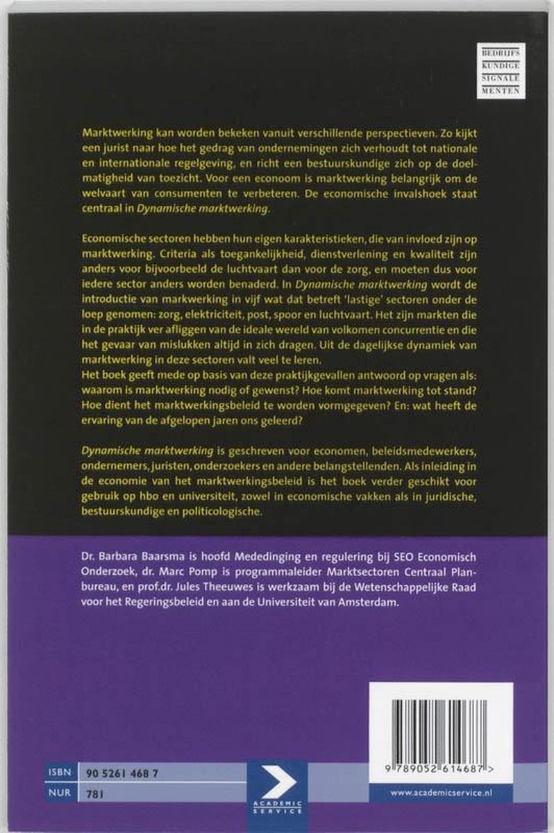 Dynamische marktwerking achterkant